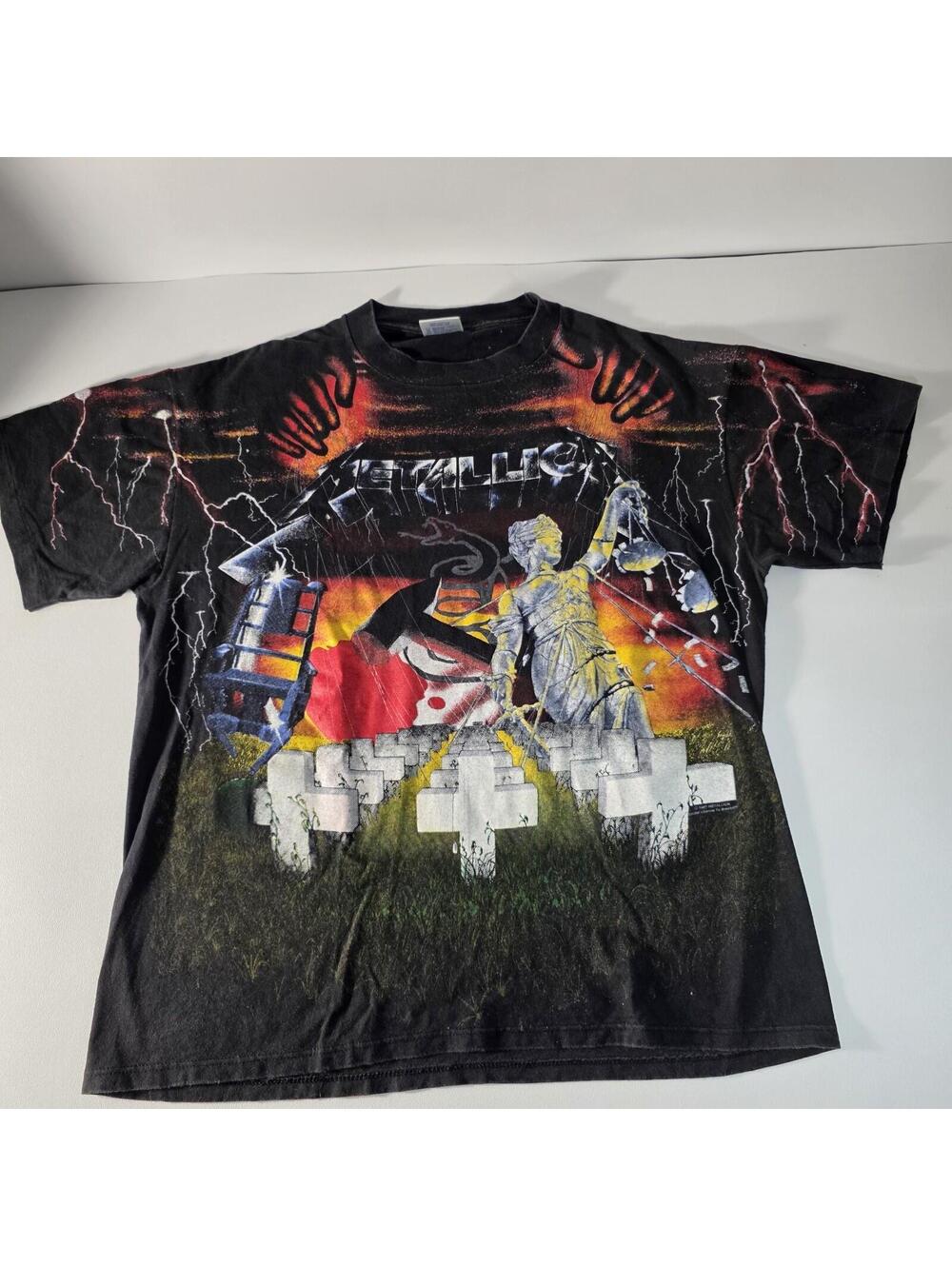 Vintage Metallica Master Of Puppets  T-shirt XL 1991 Brockum